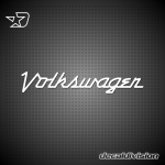 Volkswagen Vintage Script Sticker